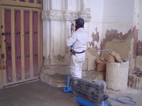 Restauración portada de la Iglesia Parroquial de San Juan en Villaumbrales, Palencia