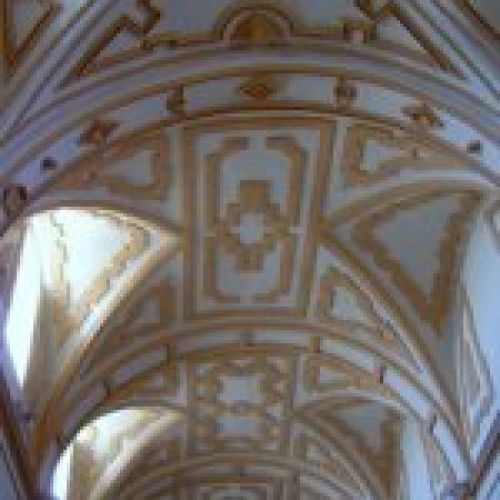 Trabajos de decoro en el interior de la Iglesia de Valle de Cerrato, Palencia