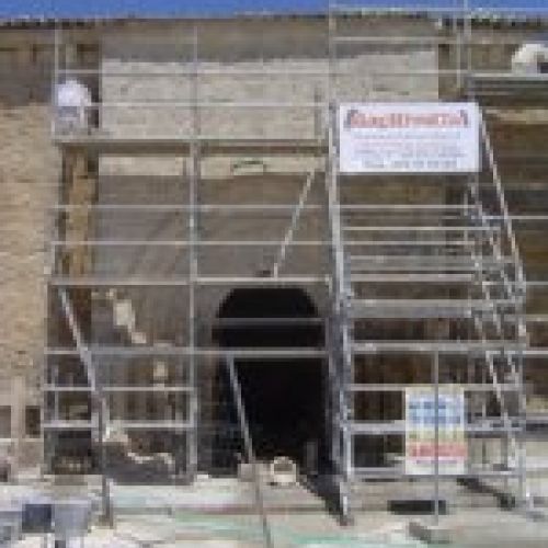 Rehabilitación de la entrada y contrafuertes de la Ermita de Valdespina, Palencia