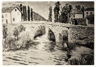 Puente medieval en San Salvador de Cantamuda, Palencia