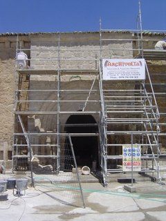 Rehabilitación de la entrada y contrafuertes de la Ermita de Valdespina, Palencia