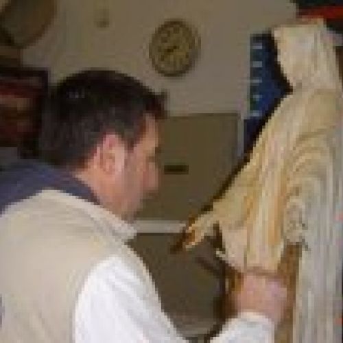 Restauración de Virgen de la Milagrosa del Museo del Cerrato en Baltanás, Palencia