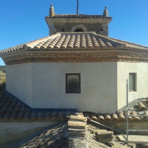 Cubierta de la iglesia de Baños de la Peña